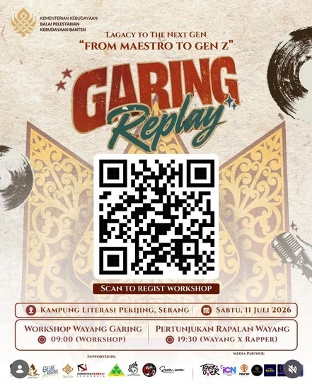 Poster Garing Replay dari arsip kegiatan TAKE OVER