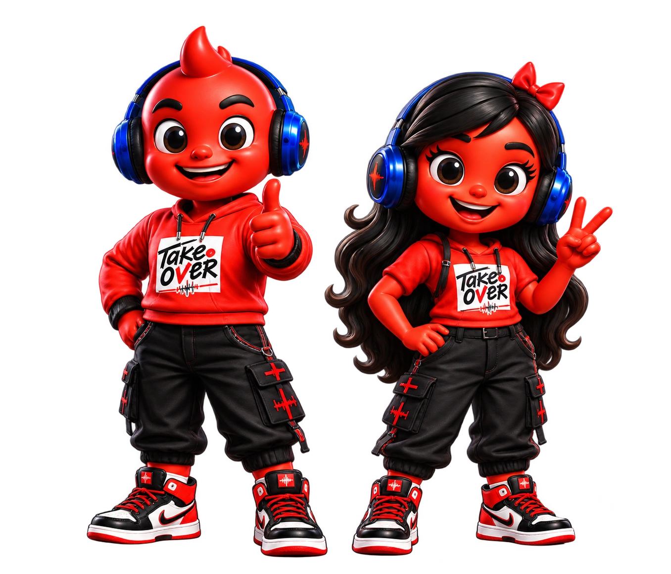 Volt dan Vaya, maskot resmi Take Over.